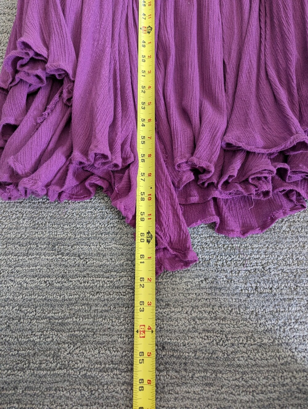 Free People Lille Maxi Halter Dress Seam Slits Back Tie Bell Accents - Picture 9 of 12